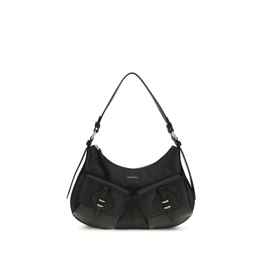 Coccinelle Black Calf Leather Bos Taurus Shoulder Bag