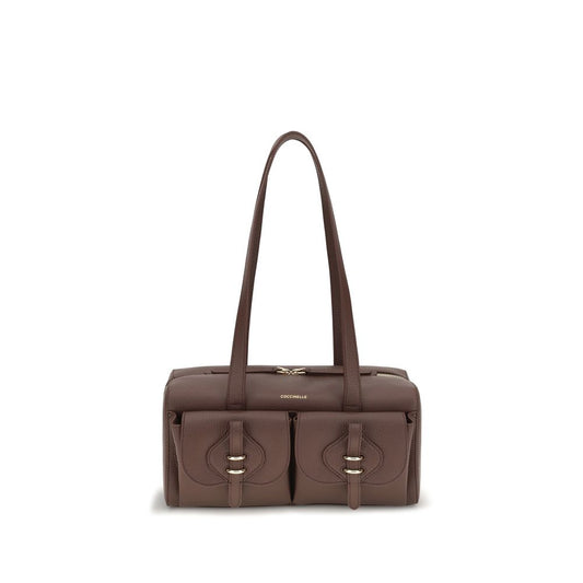 Coccinelle Brown Calf Leather Bos Taurus Shoulder Bag