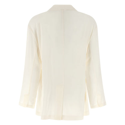 Brunello Cucinelli Beige Silk Blazer