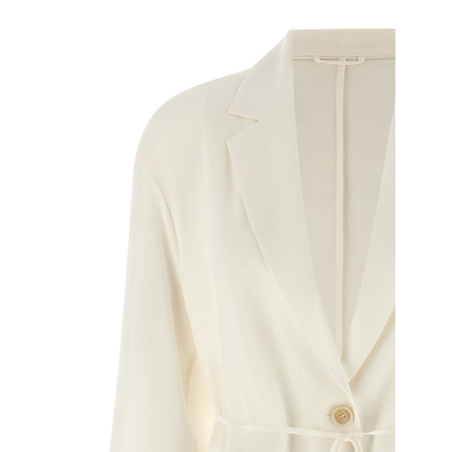 Brunello Cucinelli Beige Silk Blazer