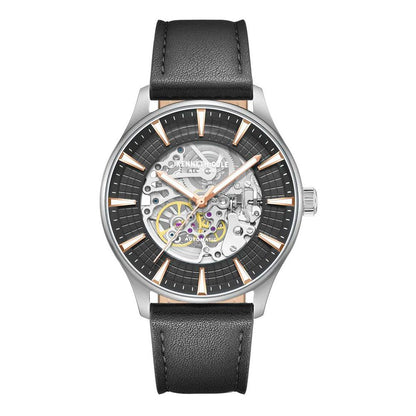 Kenneth Cole Black Leather Dress Watch