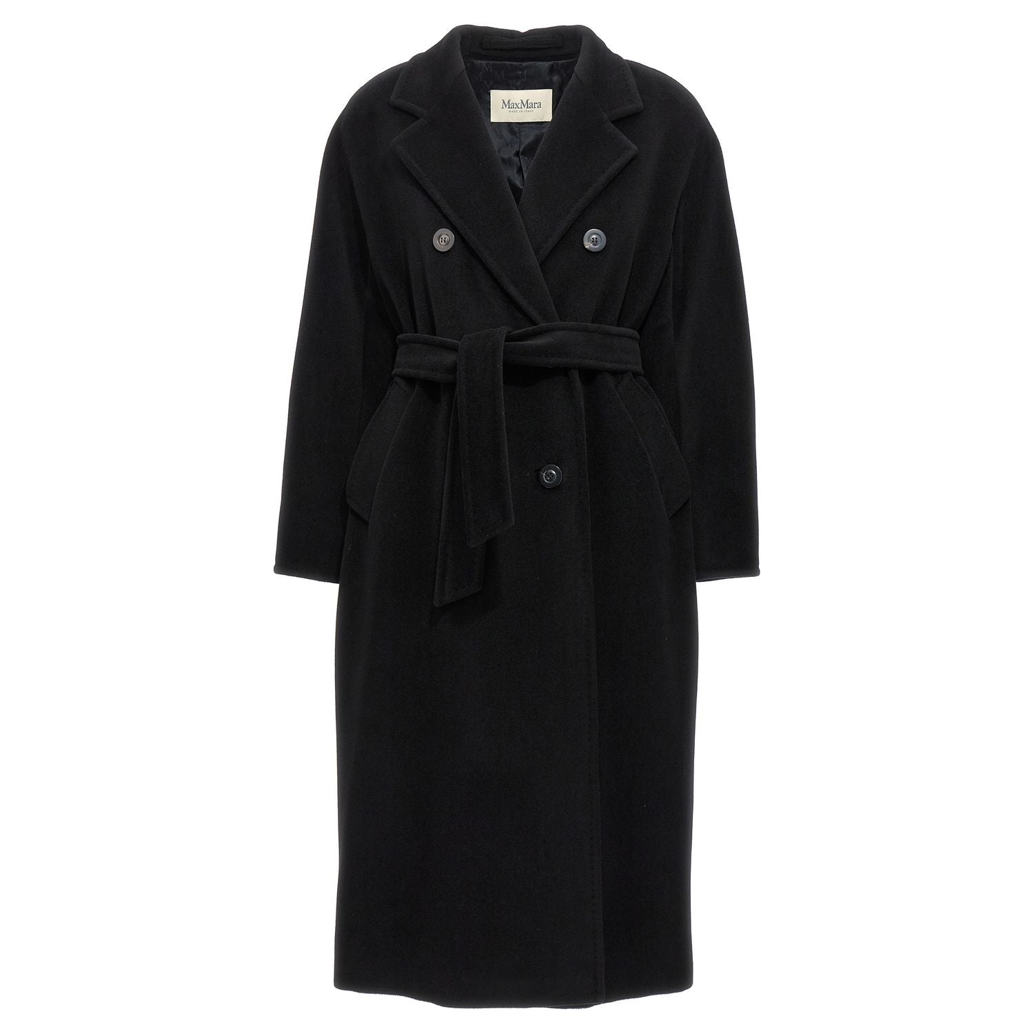 Max Mara Black Virgin Wool Coat