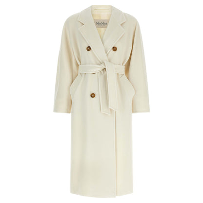 Max Mara White Virgin Wool Coat