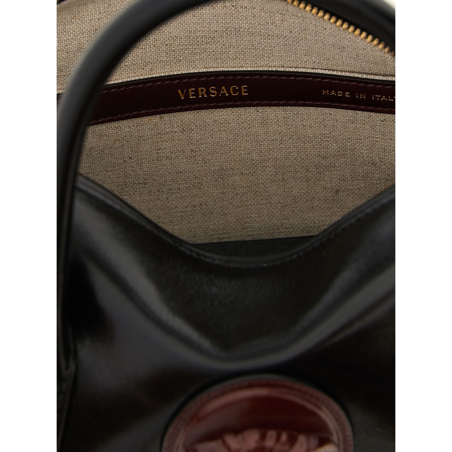 Versace Black Calfskin Handbag