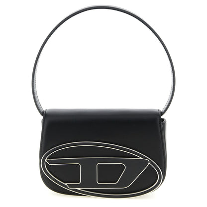 Diesel Black Cowhide Shoulder Bag