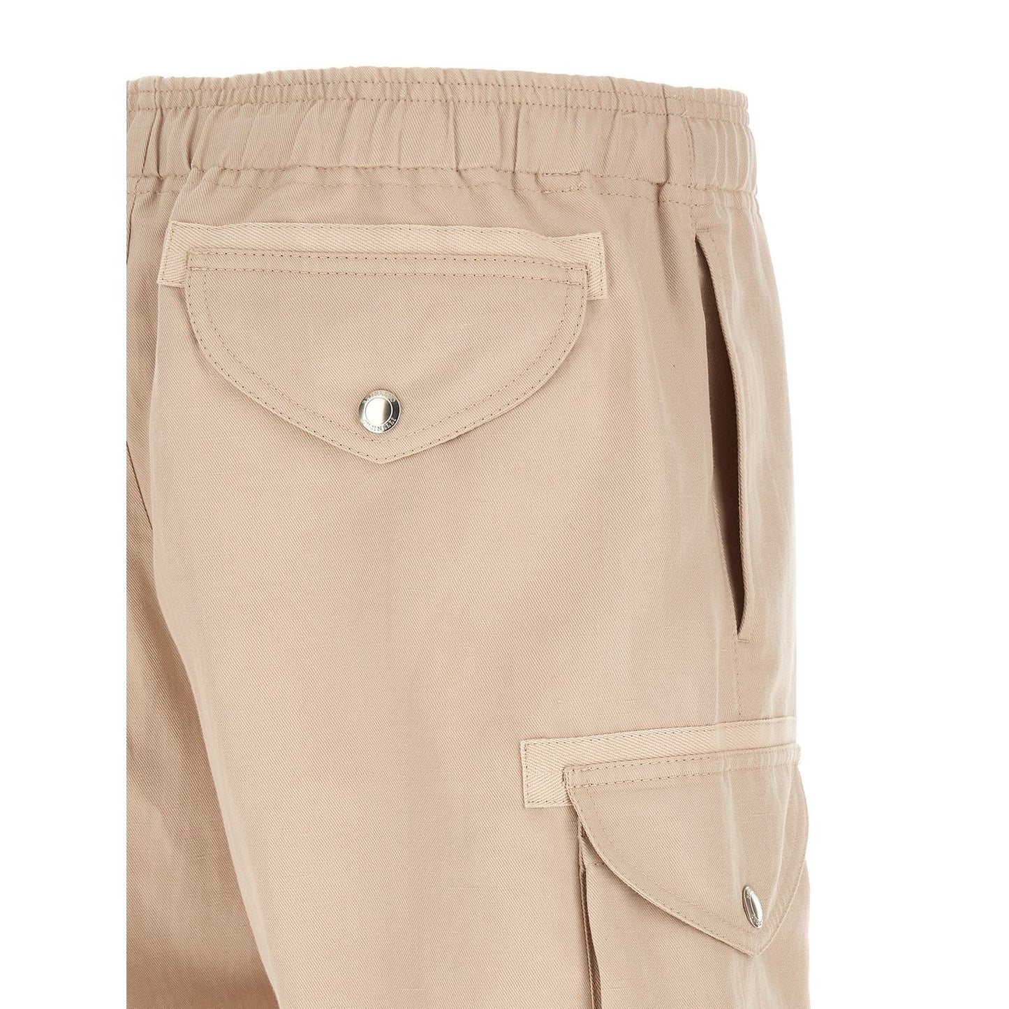 Brunello Cucinelli Beige Linen Bermuda Shorts