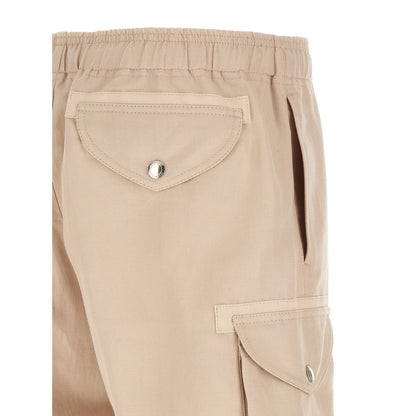 Brunello Cucinelli Beige Linen Bermuda Shorts