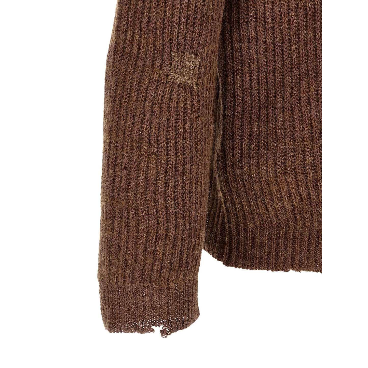Maison Margiela Brown Linen Cardigan