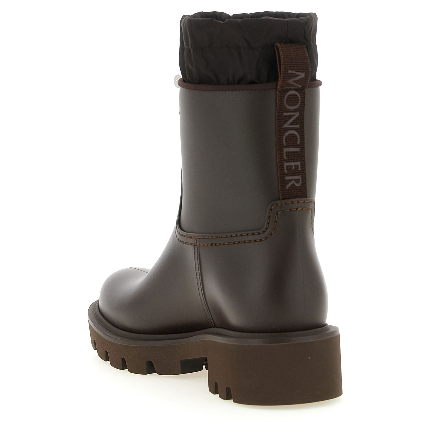 Moncler Brown Pvc Ankle Boots