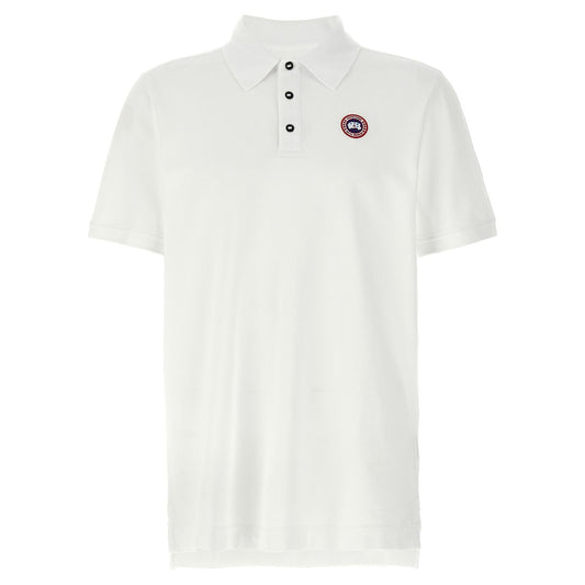 Canada Goose White Cotton Polo Shirt