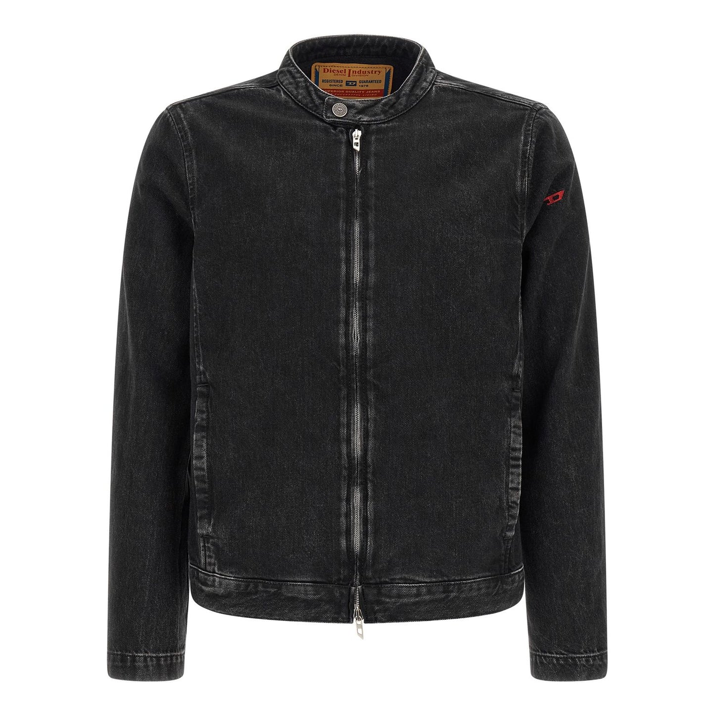 Diesel Black Cotton Denim Jacket
