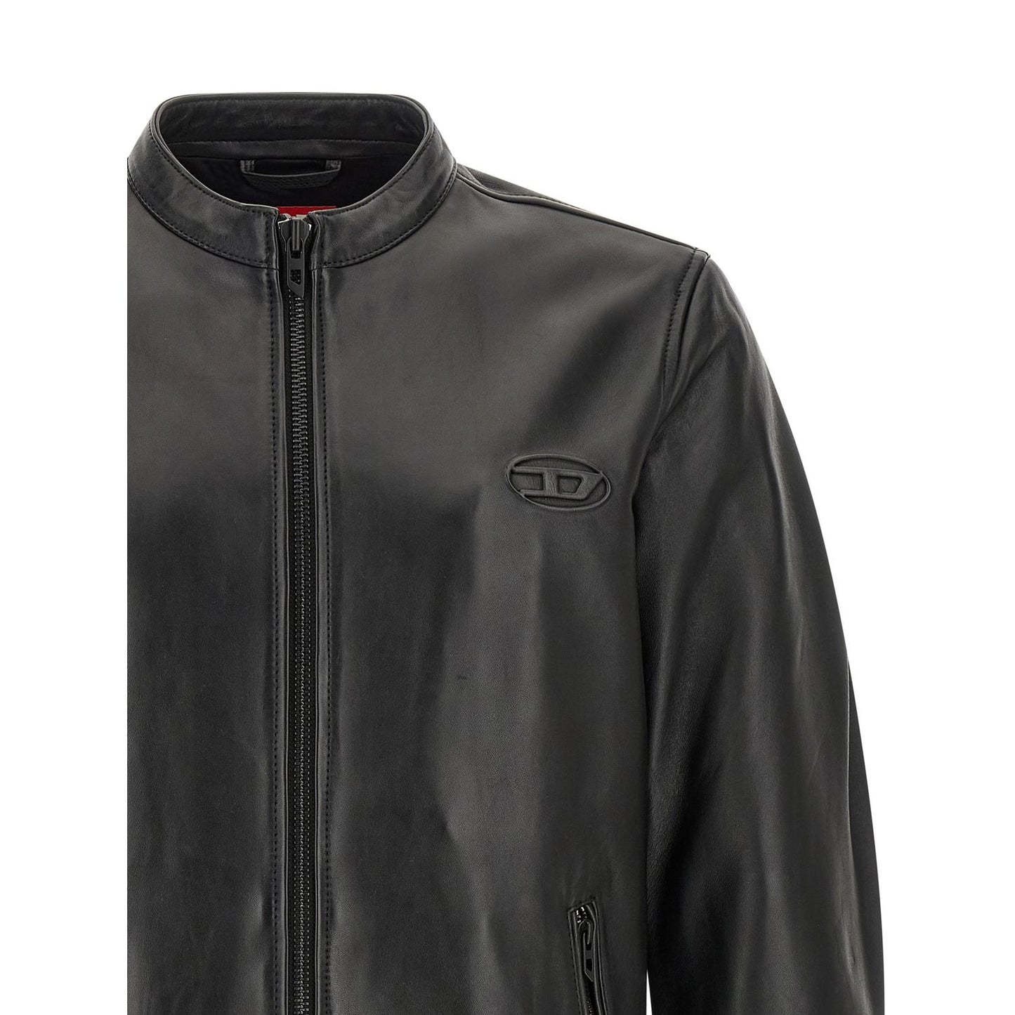 Diesel Black Lamb Leather Leather Jacket