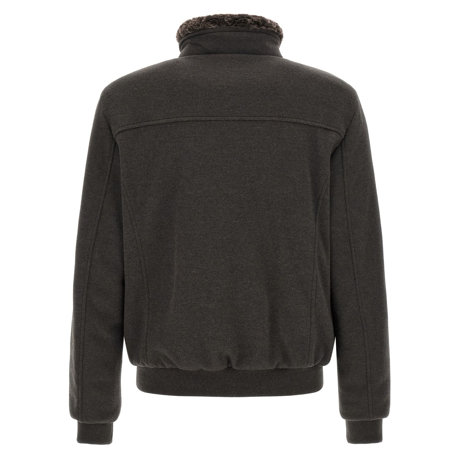 MooRER Brown Wool Bomber