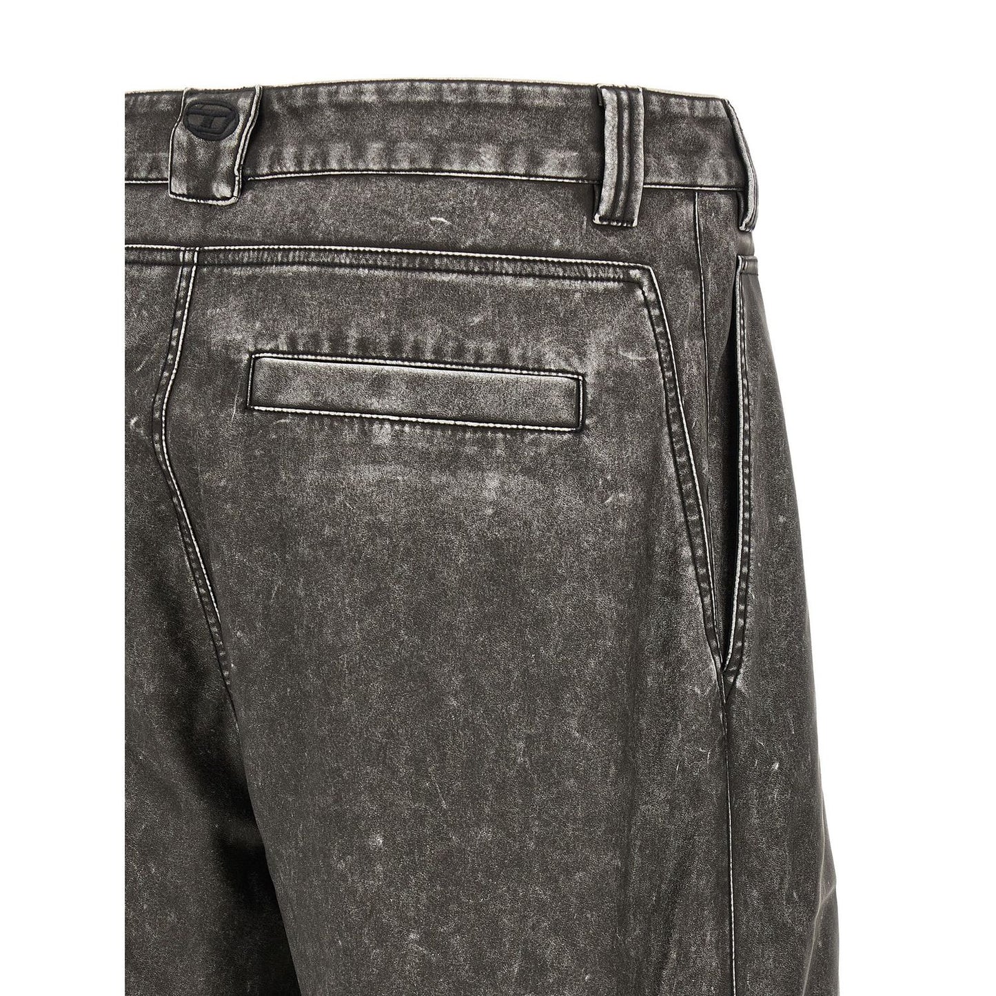 Diesel Gray Polyethylene Casual Pants
