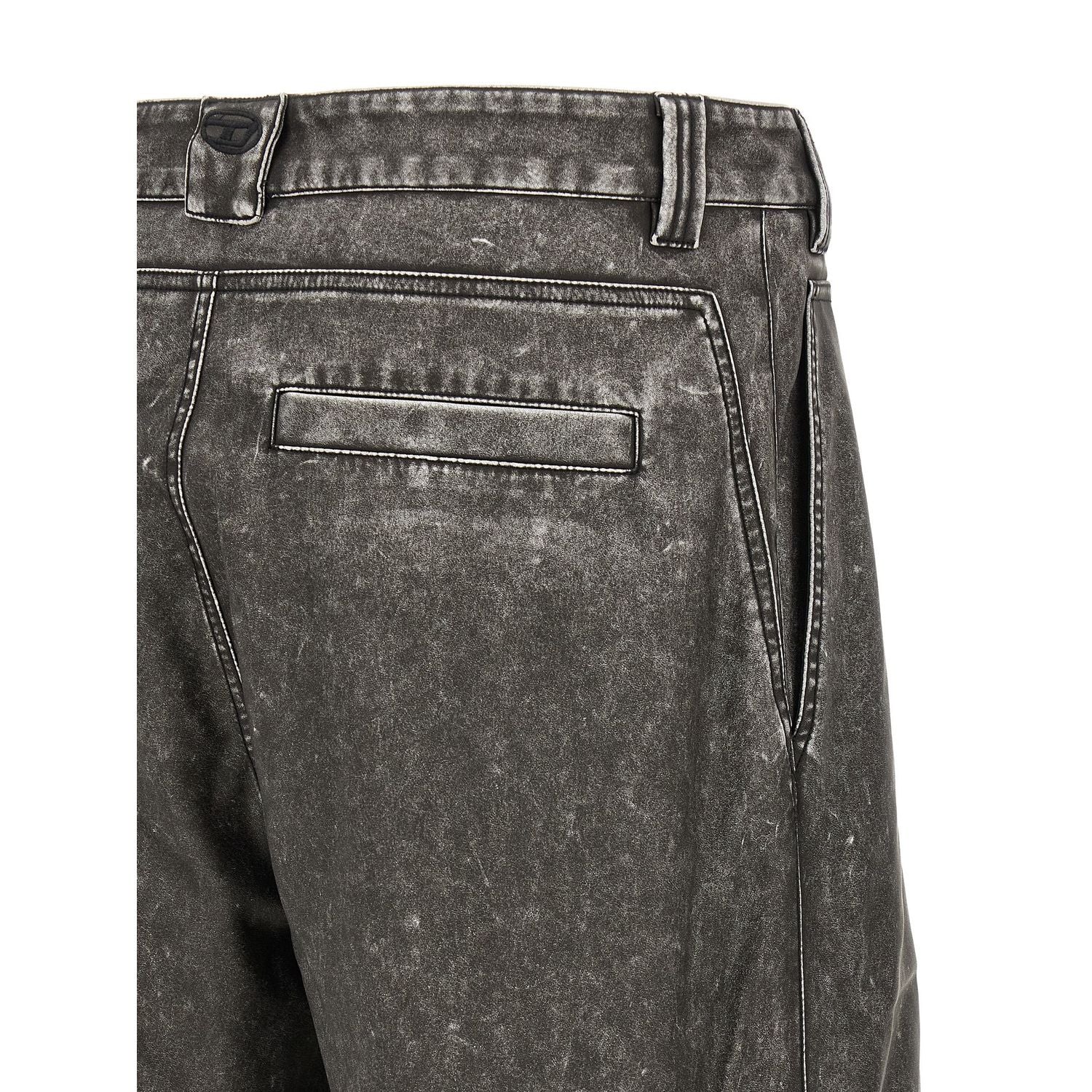 Diesel Gray Polyethylene Casual Pants