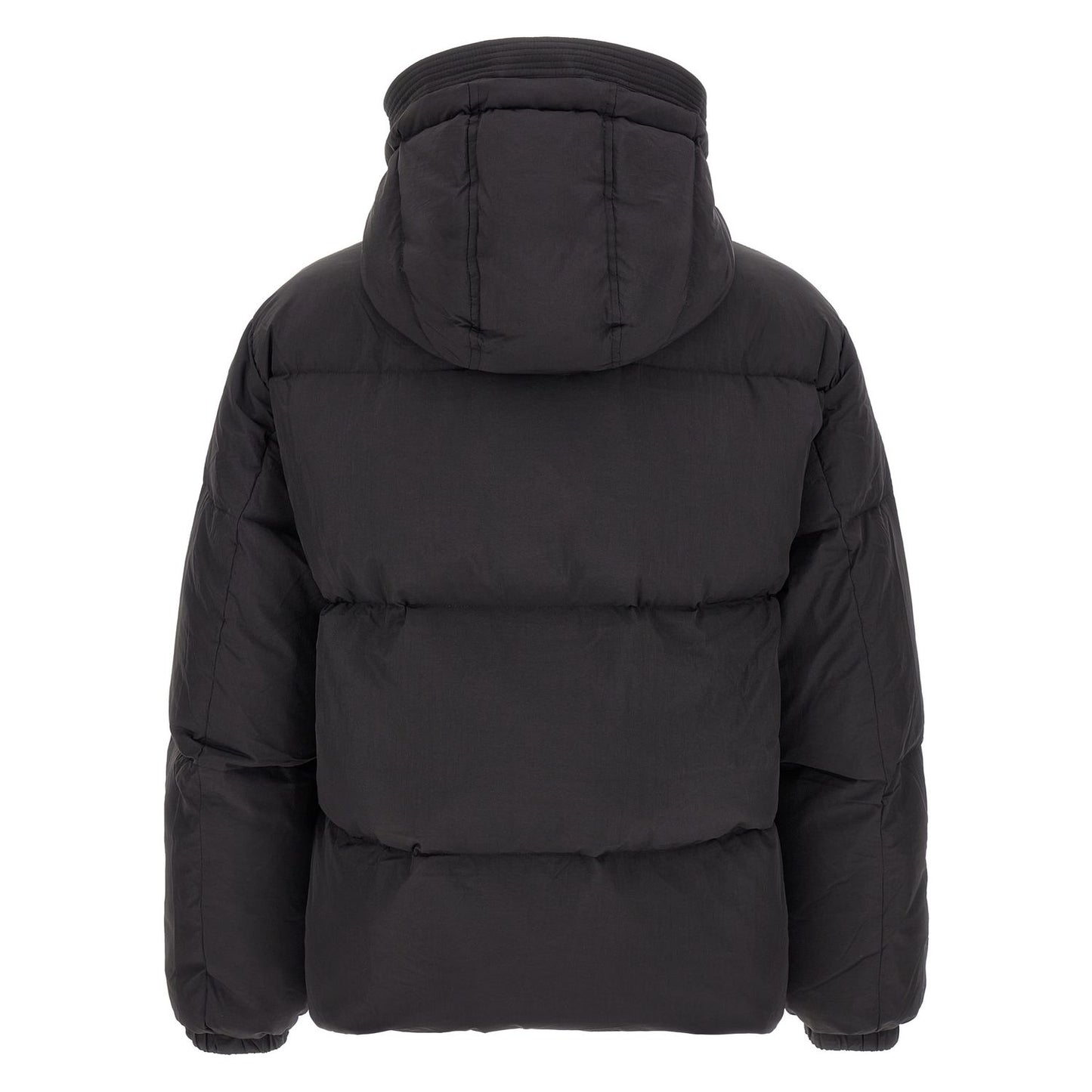 Diesel Black Polyamide Full-Length Jacket