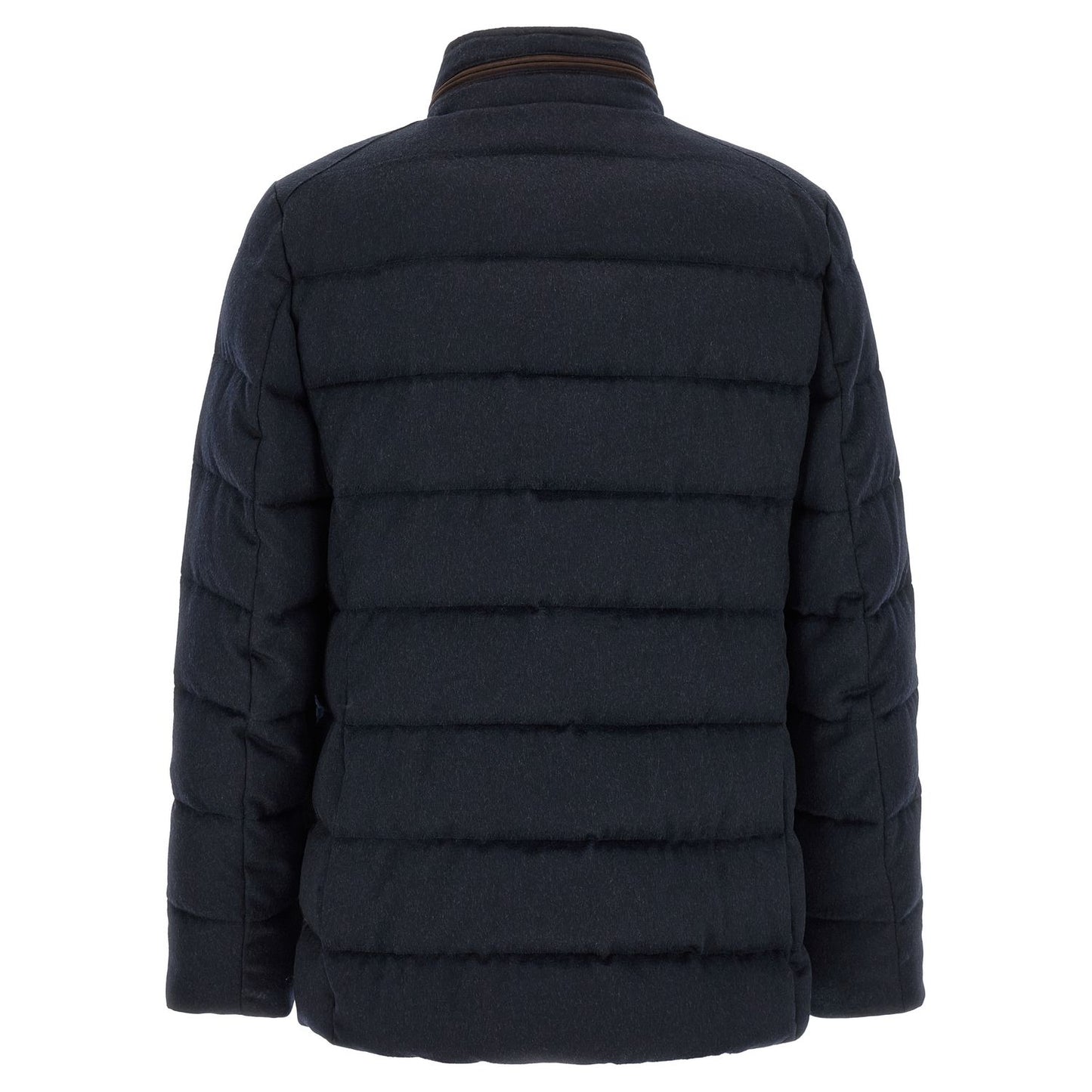 MooRER Blue Wool Full-Length Jacket