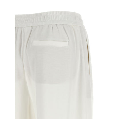 Brunello Cucinelli White Cotton Joggers (Workout Pants)