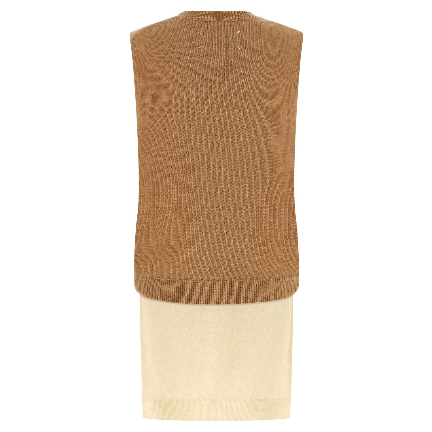 Maison Margiela Beige Virgin Wool Sleeveless Jacket