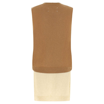 Maison Margiela Beige Virgin Wool Sleeveless Jacket
