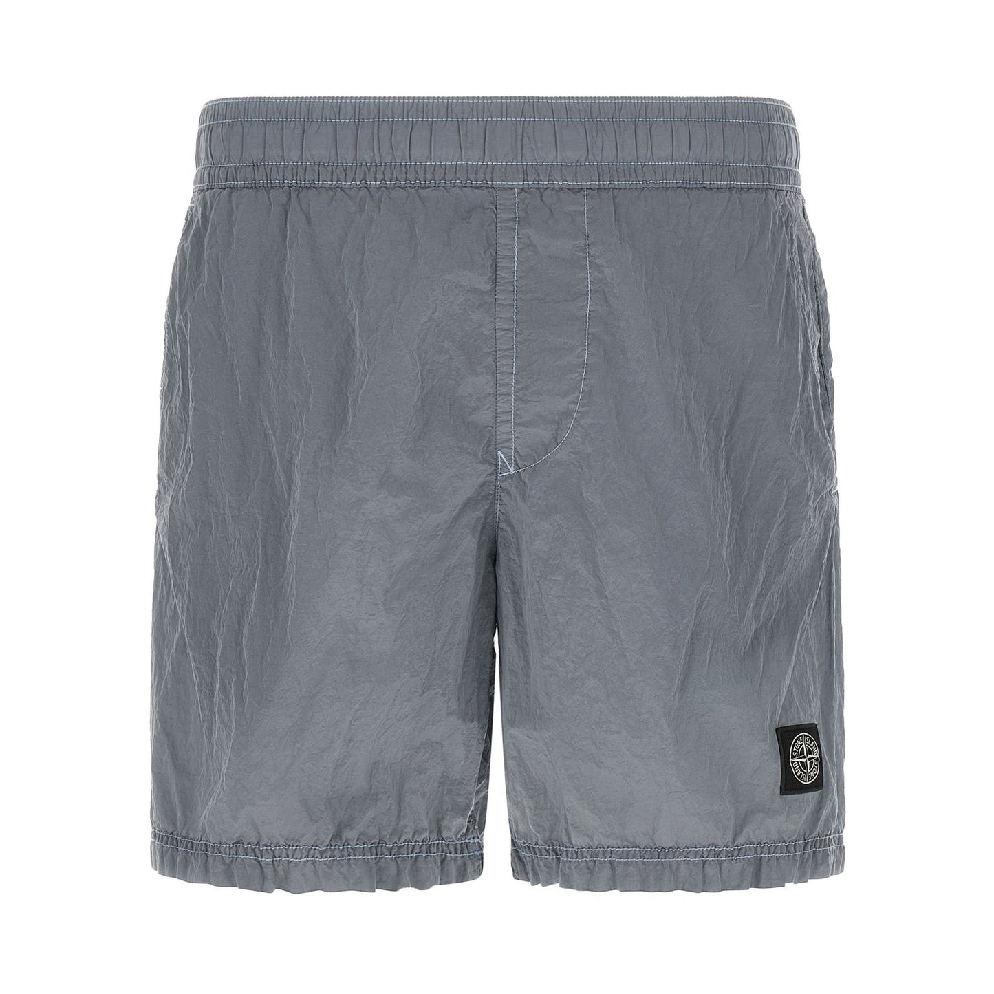 Stone Island Gray Polyamide Swim Shorts