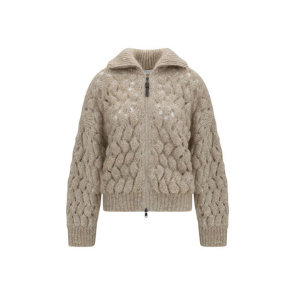 Brunello Cucinelli Beige Wool Oves Aries Cardigan