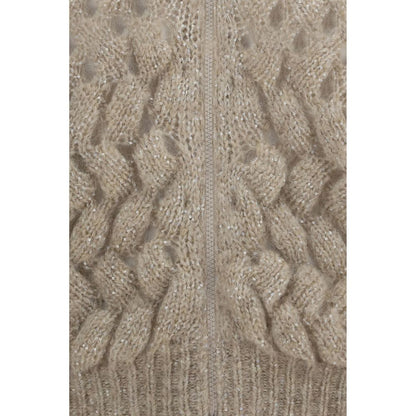 Brunello Cucinelli Beige Wool Oves Aries Cardigan