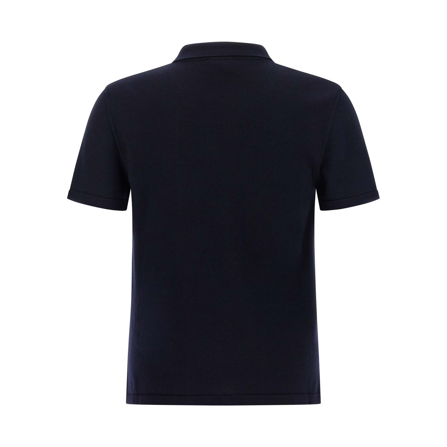 A.P.C. Blue Virgin Wool Polo Shirt