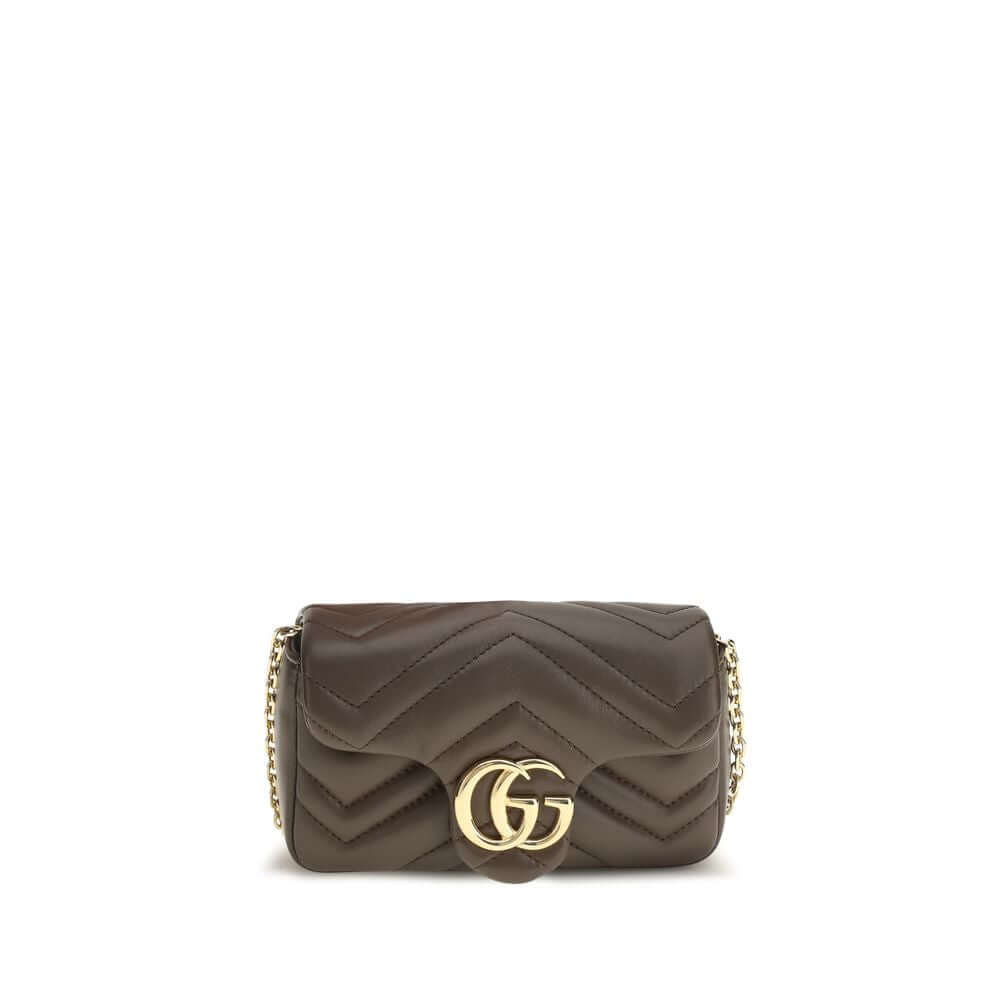 Gucci Brown Calf Leather Bos Taurus Shoulder Bag