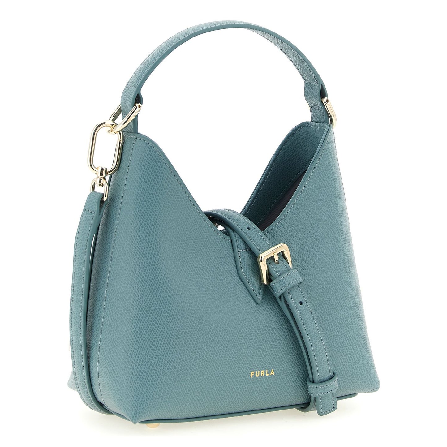Furla Blue Calfskin Handbag
