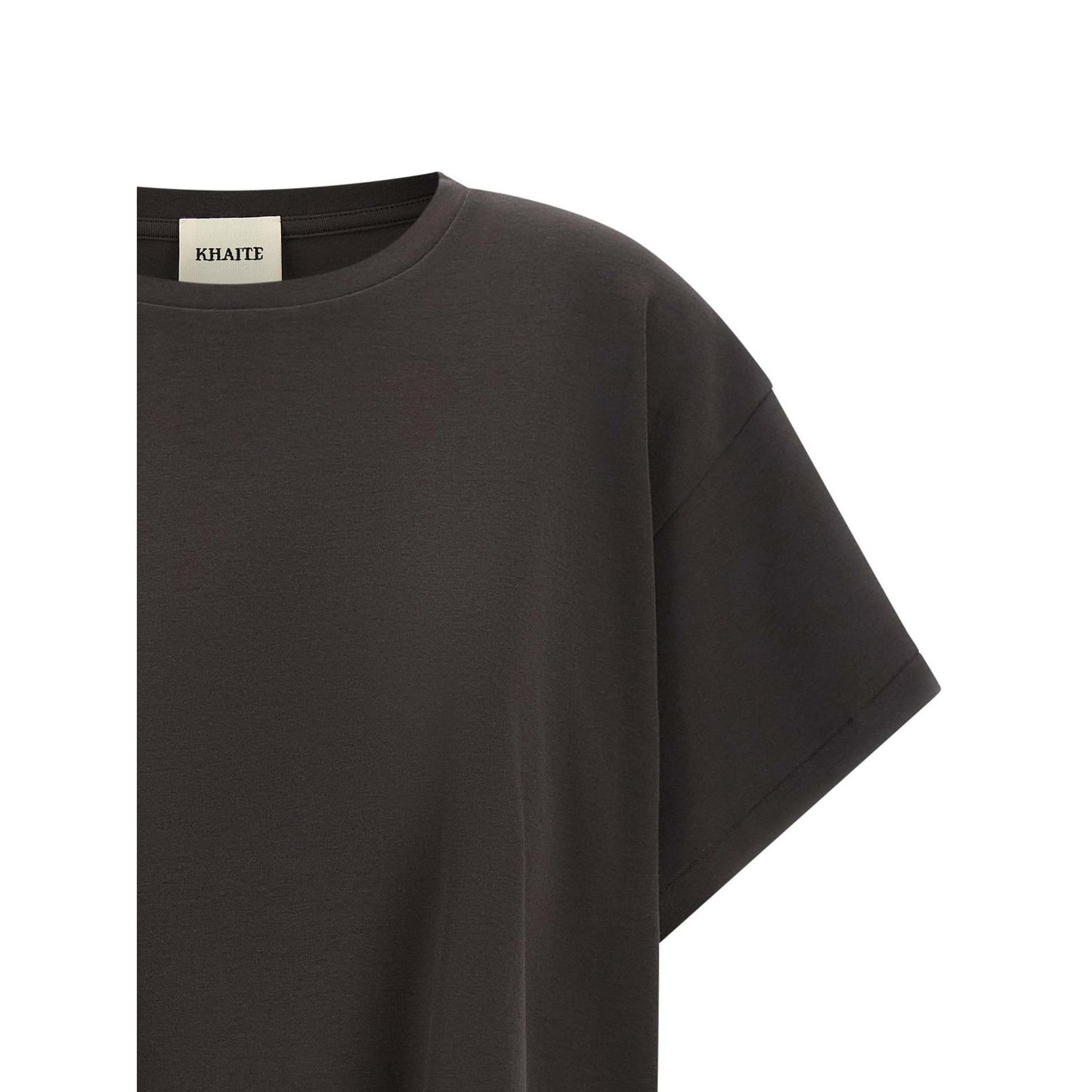 Khaite Gray Cotton T-Shirt