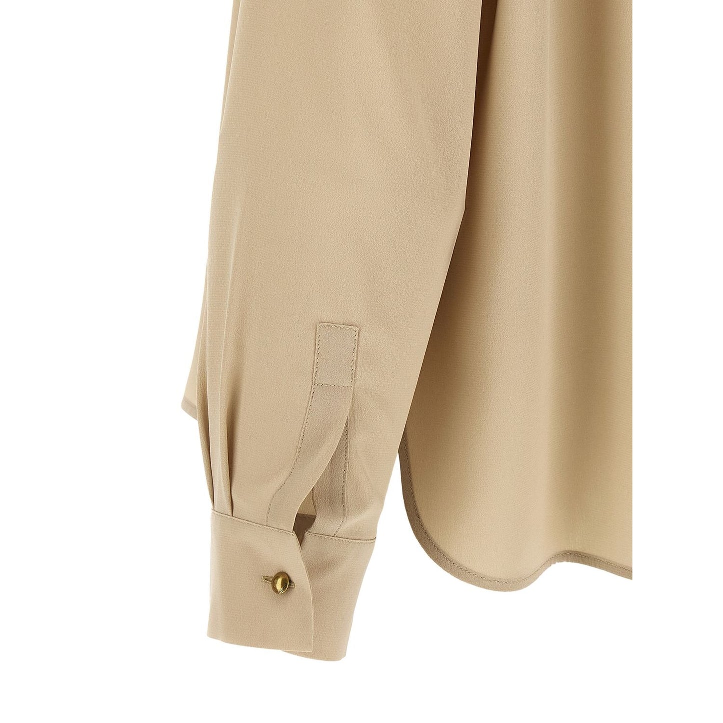 Max Mara Beige Silk Blouse