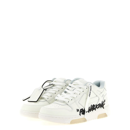 Off-White Bicolor Calfskin Athletic Sneakers