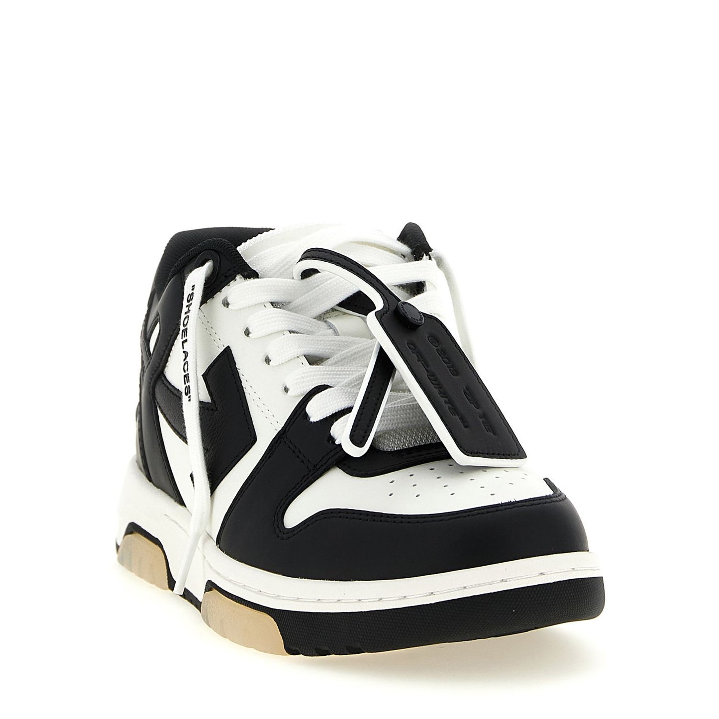 Off-White Bicolor Calfskin Low Top Sneakers