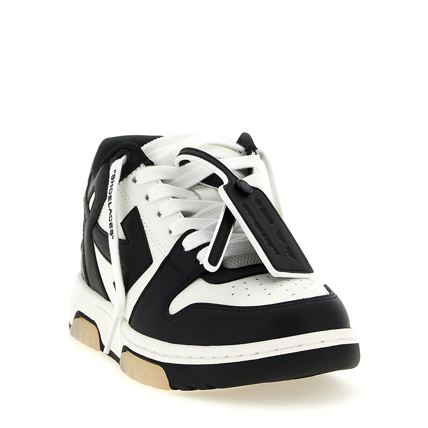 Off-White Bicolor Calfskin Low Top Sneakers