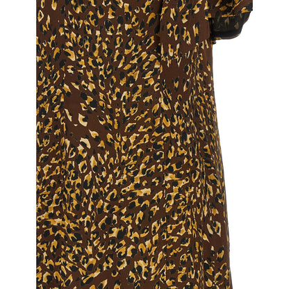 Twinset Brown Viscose Long Dress