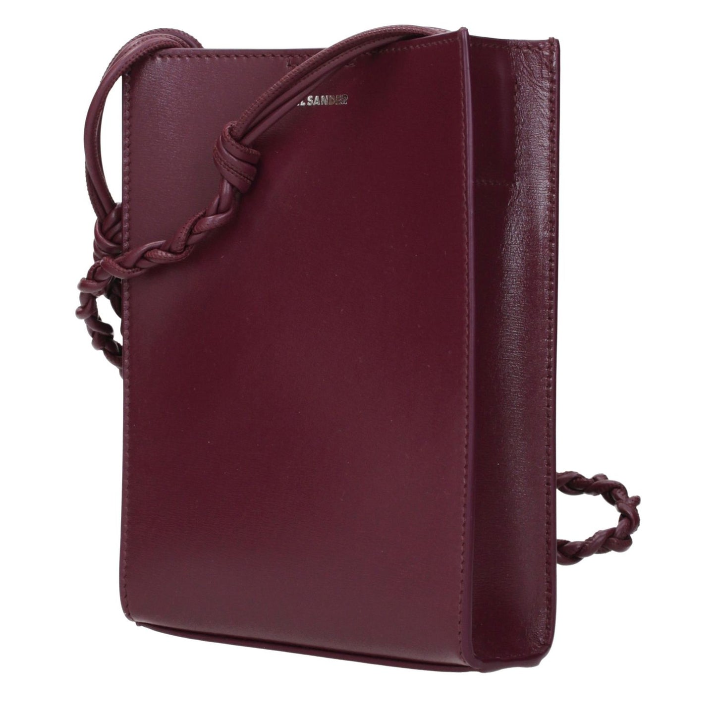 Jil Sander Purple Leather Crossbody Bag