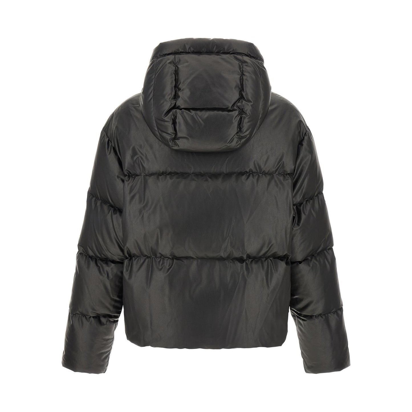 MM6 Maison Margiela Black Polyester Full-Length Jacket