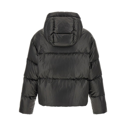 MM6 Maison Margiela Black Polyester Full-Length Jacket