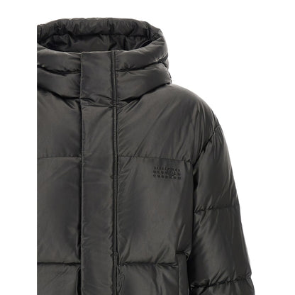 MM6 Maison Margiela Black Polyester Full-Length Jacket