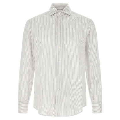 Brunello Cucinelli Blue Cotton Blouse