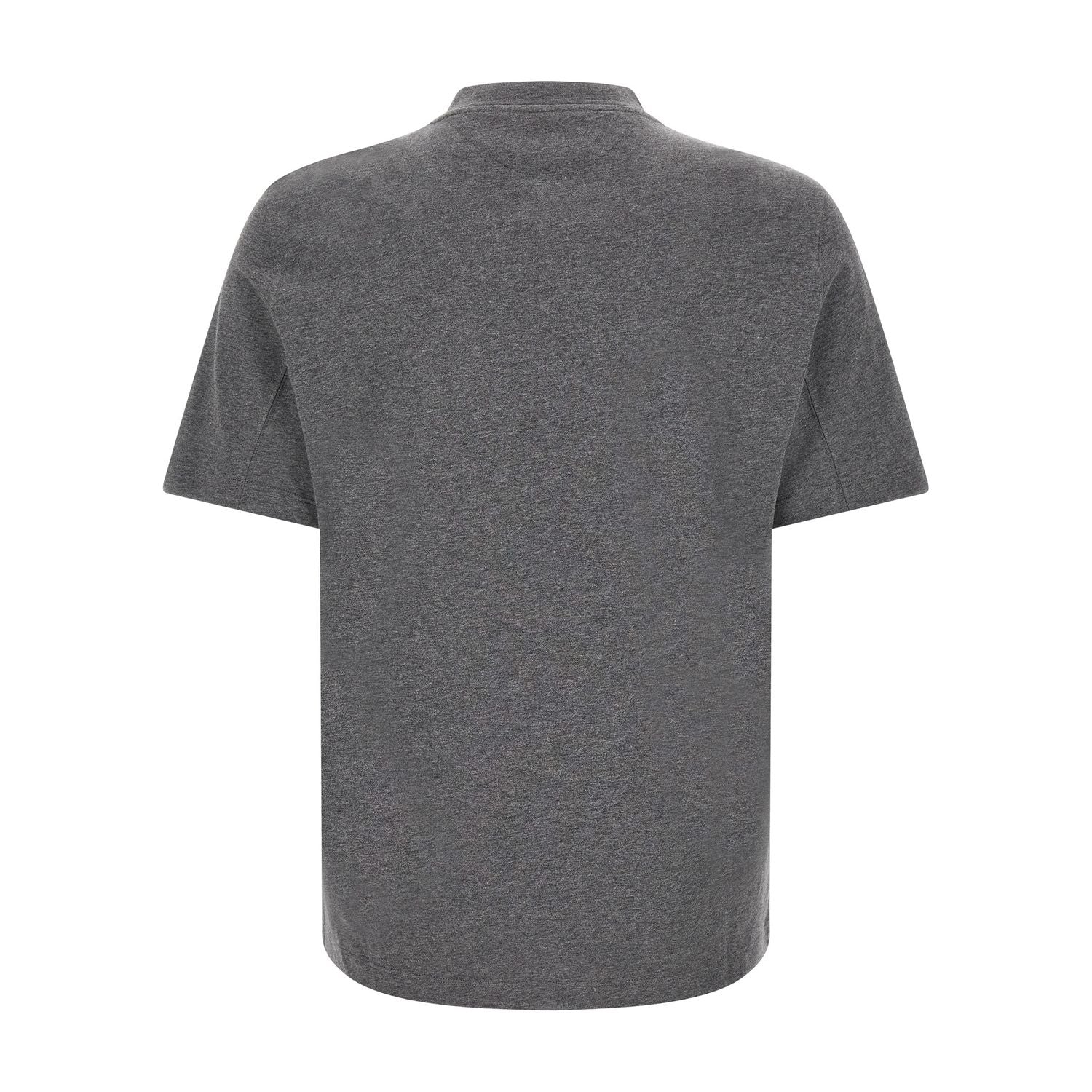 Brunello Cucinelli Gray Cotton T-Shirt