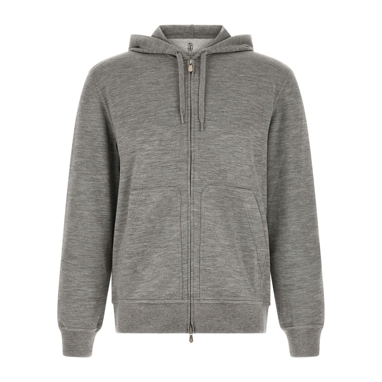 Brunello Cucinelli Gray Cashmere Sweatshirt