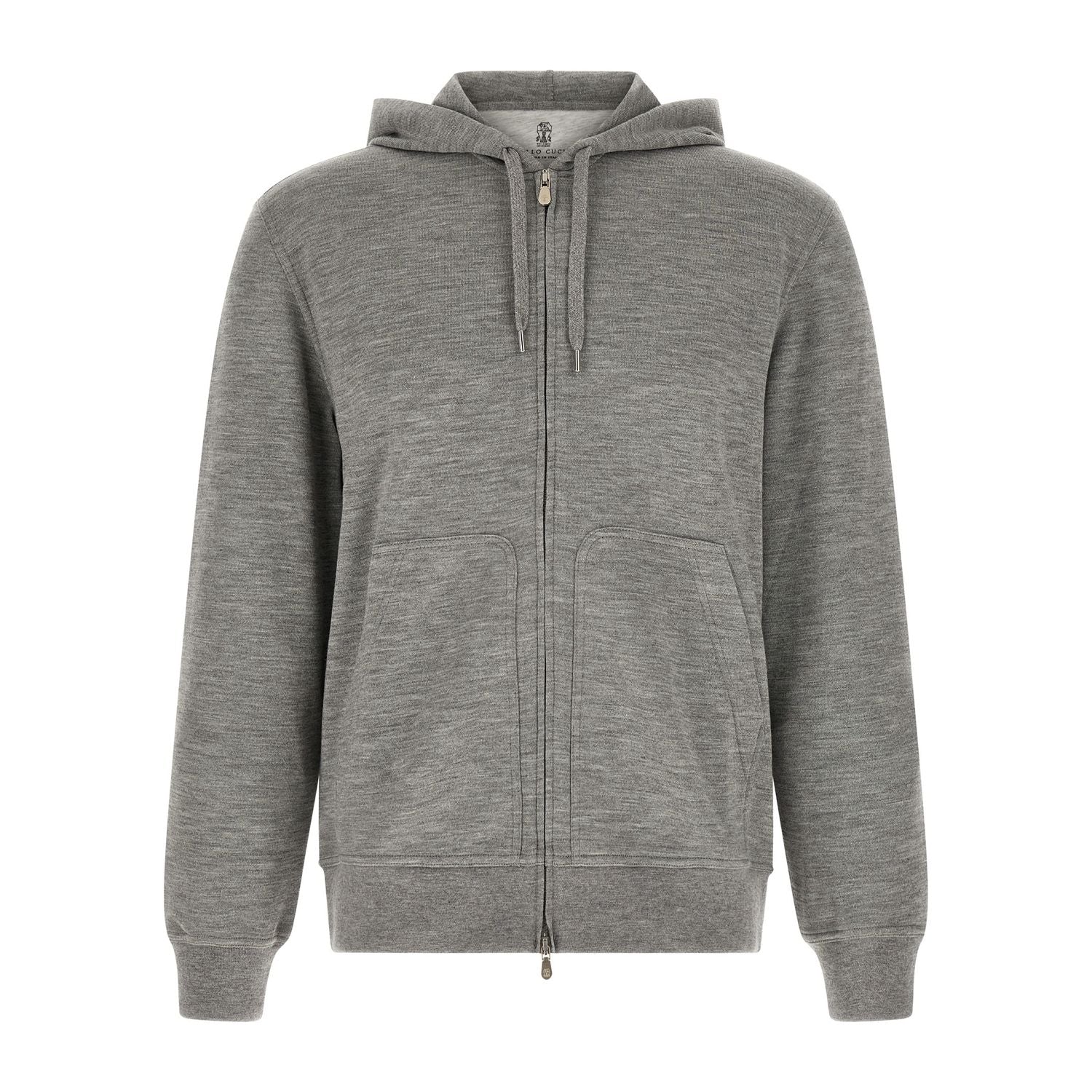 Brunello Cucinelli Gray Cashmere Sweatshirt