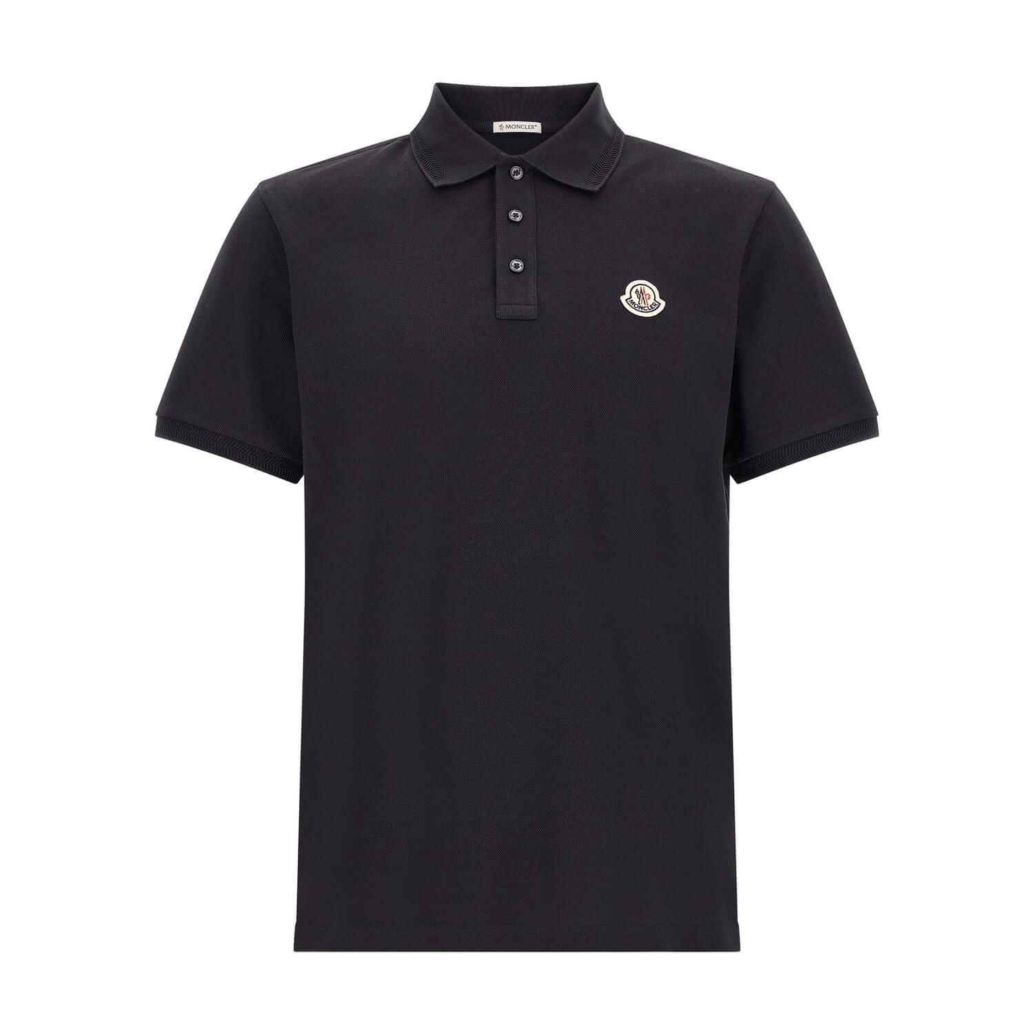 Moncler Blue Cotton Polo Shirt