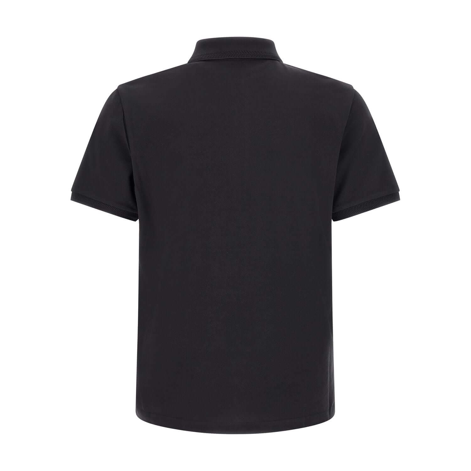 Moncler Blue Cotton Polo Shirt