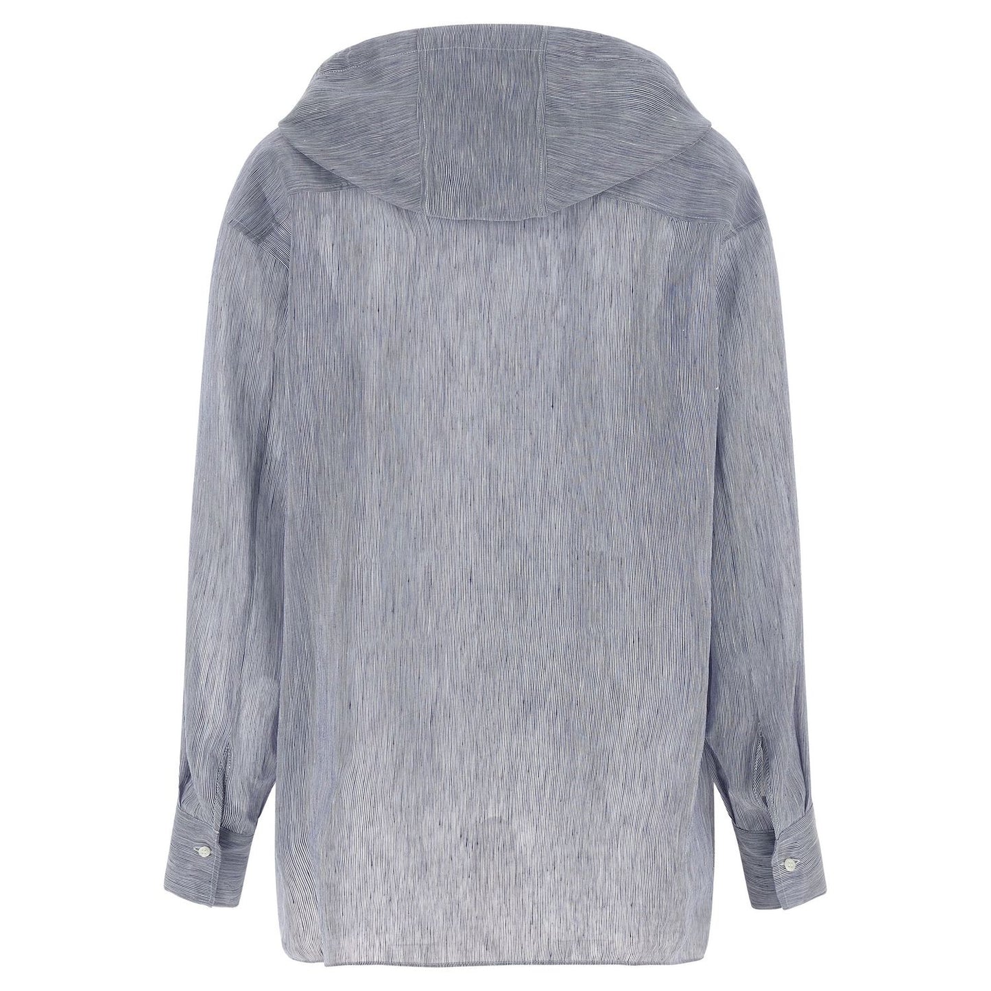 Brunello Cucinelli Blue Linen Blouse