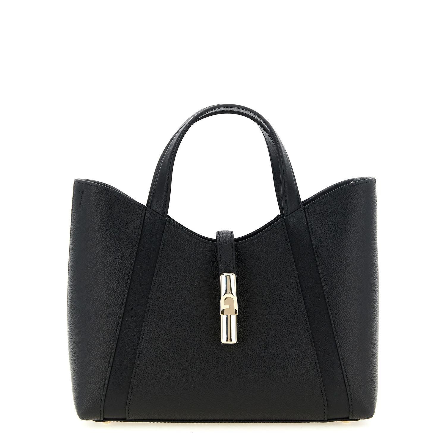 Furla Black Calfskin Tote Bag