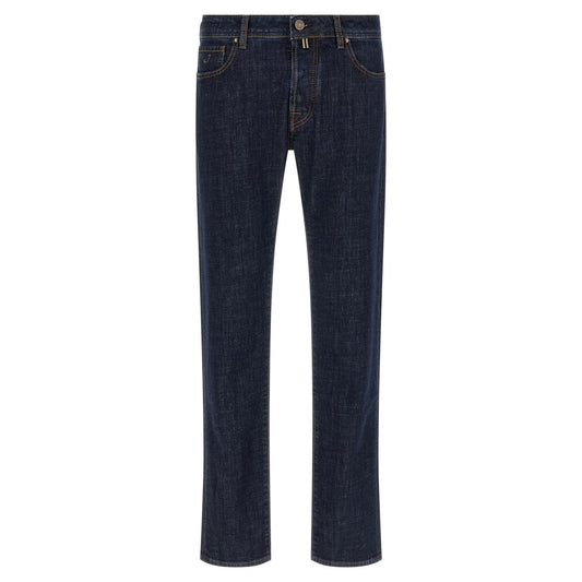 Jacob Cohen Blue Cotton Slim Fit Jeans