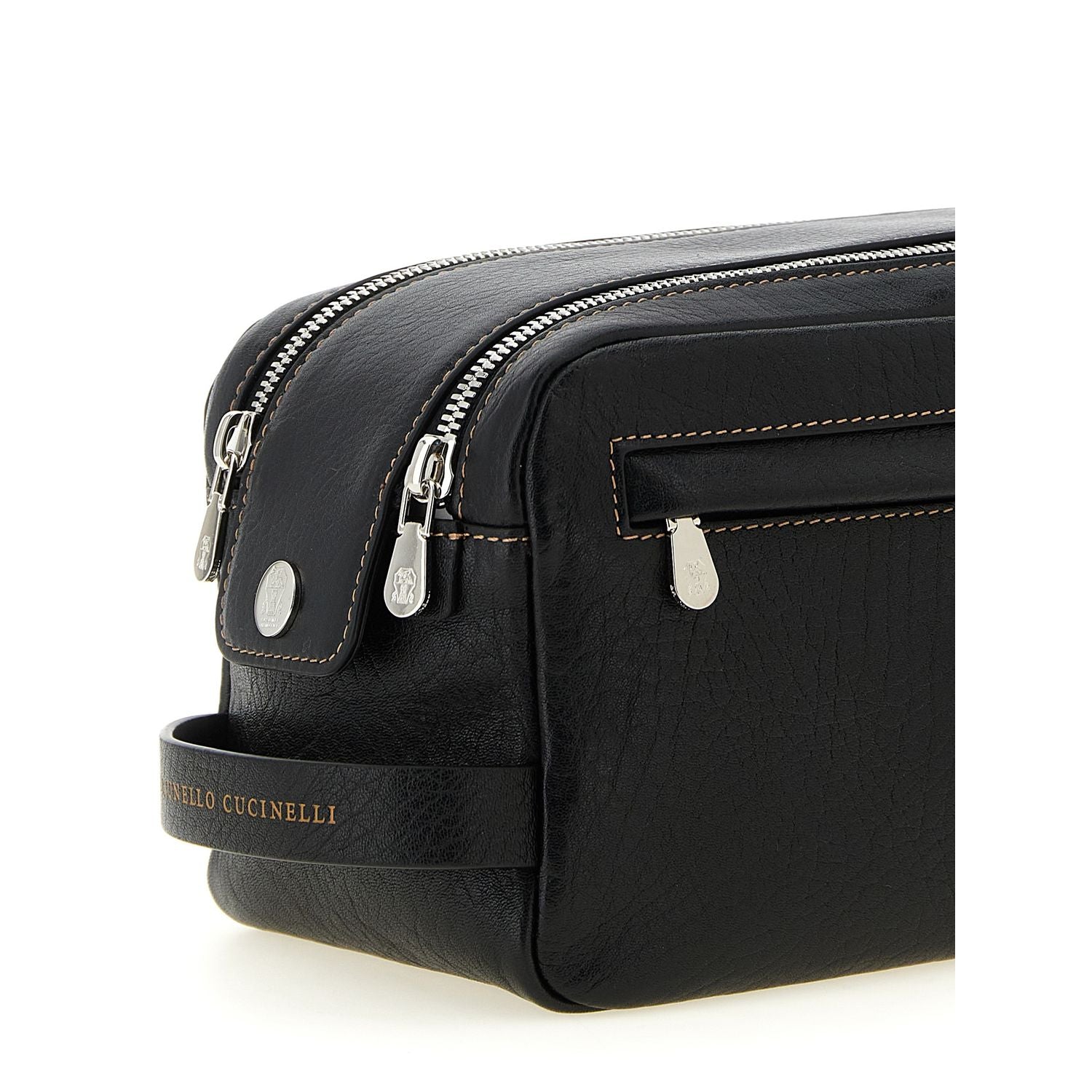 Brunello Cucinelli Black Calfskin Accessories